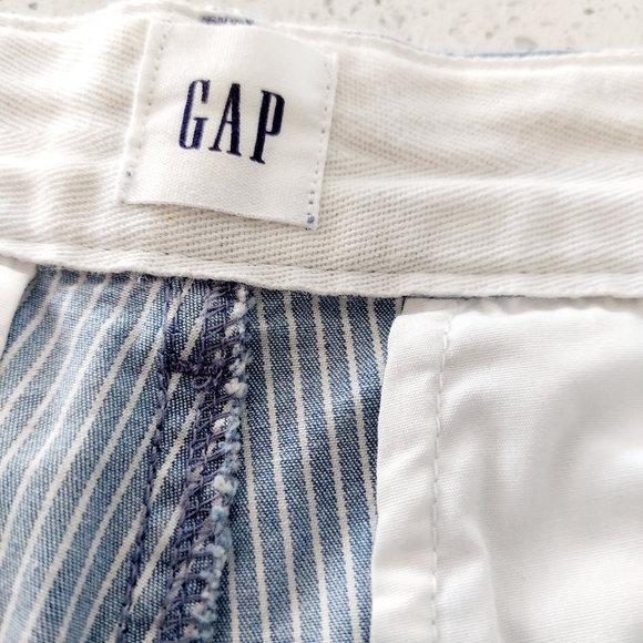 GAP SZ 14 tall Straight Stretch Khakis Striped NWT - Picture 7 of 11